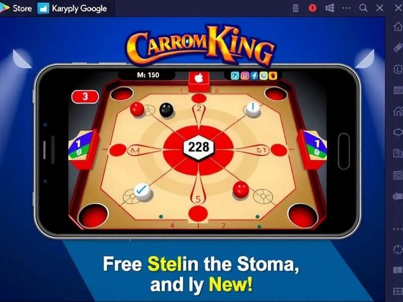 Carrom King Download Steps on Google Play Store and App Store